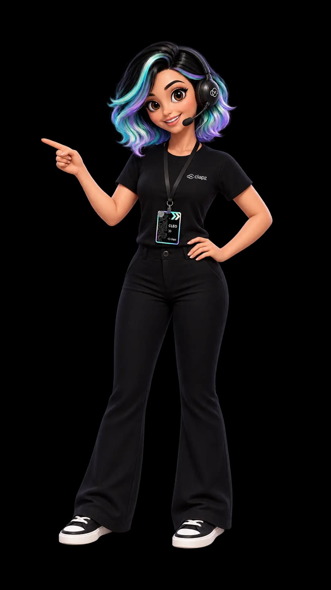 Cleo guiando a Clapz Academy